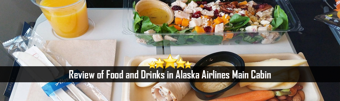 Food and Drinks in Alaska Airlines Main Cabin